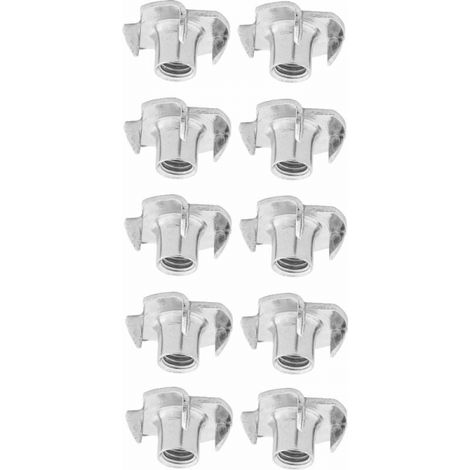 10x écrou à griffe M8 acier et vis fixation meuble bois lit table chaise armoire étagère