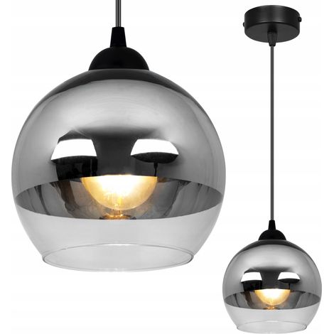 LÁMPARA COLGANTE ELEGANTE, LÁMPARA DE CRISTAL, LED CROMADO (1/5)