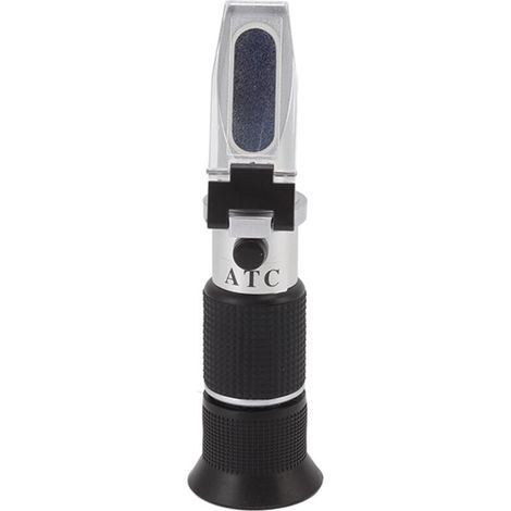 Brix Refractometer, High Precision 0-32 Brix 0-140 Fruit Wine 0-27 Balsam Scale Concentration Indicator Ideal for Honey, Maple Syrup and Molasses (1/4)
