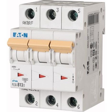 Disj. PLS 3X13A 6kA (EN 60898) cbe C 000242947 EATON PLS6-C13/3-MW