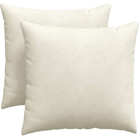 Maison Exclusive - Sofakissen 2 Stück Creme 45 x 45 cm Cordstoff