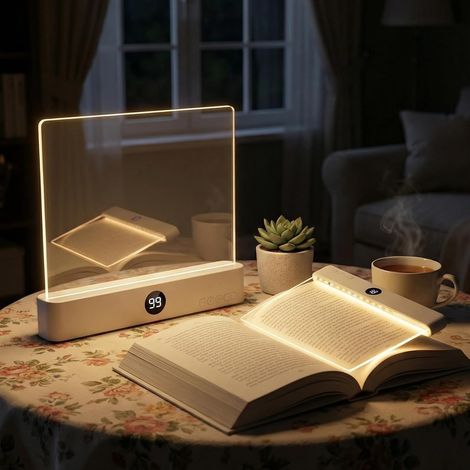 Lampe de lecture LED rechargeable – chevet plate ultra fine, 3 (1/5)