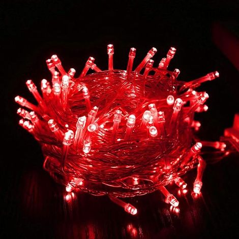 Guirlandes Lumineuses, 100M 800 Guirlandes Lumineuses Intérieur Extérieur, Lumières de Noël rouge, 8 Modes Fairy Lights Étanches pour Décorations (1/5)
