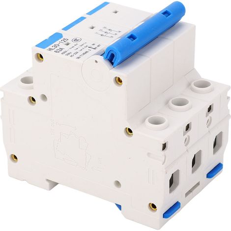 Disjoncteur miniature 3 pôles 63A 400V, coupe-circuit sectionneur en polycarbonate ignifuge (1/5)