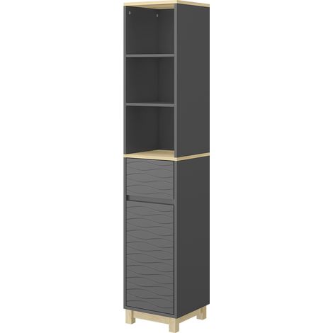 Meubles de salle de bain Livia, Anthracite, 30x151.5cm avec tiroir, Vicco