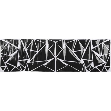 Triangle voiture décoration autocollants universel 200x60cm bricolage carrosserie autocollant adapté pour SUV camion noir (1/5)