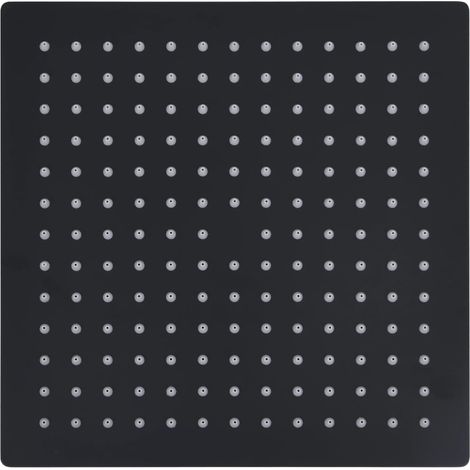 vidaXL Testa Doccia a Pioggia in Acciaio Inox 25x25 cm Quadrata