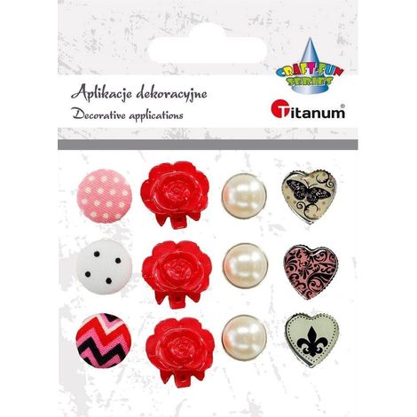Set di 12 borchie miste