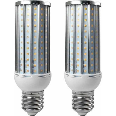 Paquete de 2 bombillas LED E40 de 50 W, aleación de aluminio, luz blanca fría, 192x2835 SMD, CA 110/220 V (1/4)