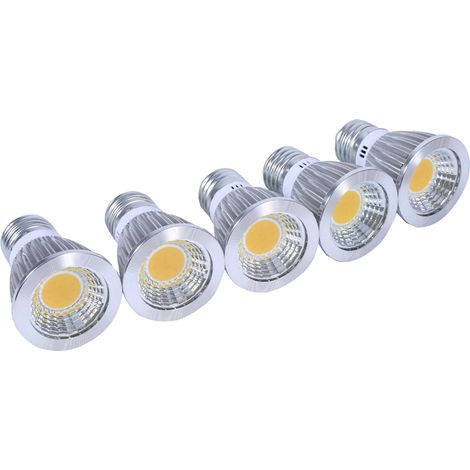 Spot Led E27 5 W Blanc Naturel COB 5 Pièces