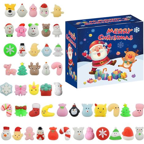 Calendriers de l'de Noël, Sant Kit de jouets pour calendrier mural avec compte à rebours, Charm Holiday Ornement Accessoire Meilleur ami Cadeaux pour adolescents, adultes, femmes A-r (1/5)