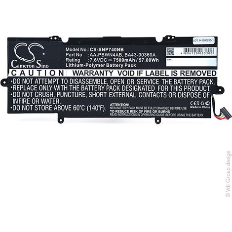 NX - Batterie ordinateur portable 7.6V 7500mAh - AA-PBWN4ABBA43-00360A (1/4)