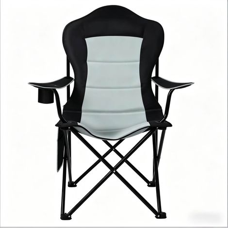 Chaise pliante de jardin en tissu Oxford 600D avec porte-gobelet et sac de rangement (1/5)