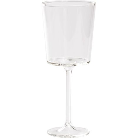 Discobolo Calice Vino Rosso in Vetro Borosilicato Soffiato a Mano 46,5 cl - Set 4 Pezzi Design Trasparente per Degustazione Vini Strutturati