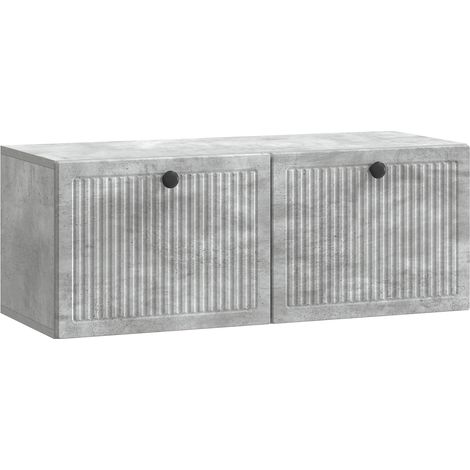 Maison Exclusive - Mobile Porta TV da Muro Grigio Cemento 78,5 x 31 x 30 cm (1/5)