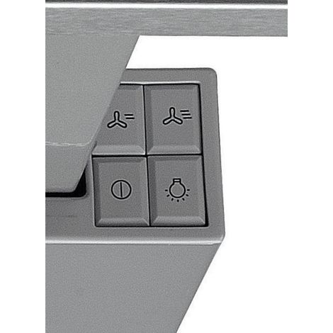 Campana extractora empotrable Whirlpool Akr 6390/1 Ix, color plata, 304 m³/h (1/2)