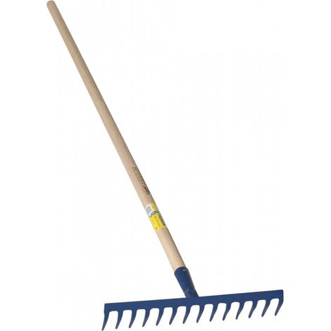 Rastrello a 14 denti curvi con manico saldato 1,65 m OUTILS PERRIN