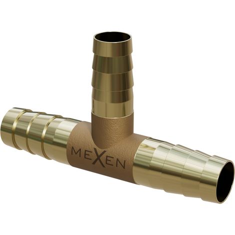 Mexen BRASS conector en T de latón para manguera 8 x 8 x 8 mm - W97428-080808 (1/2)