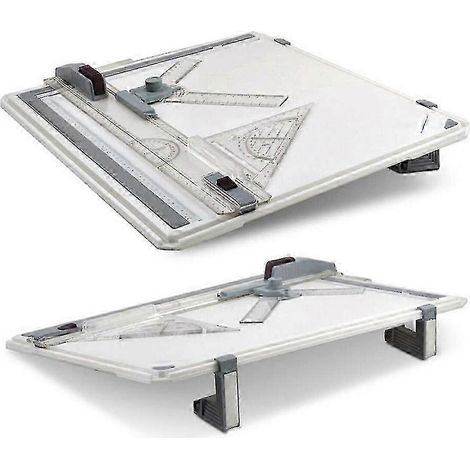 Table à dessin multifonction A3 avec système de mesure d'angles et règle parallèle pour architectes et ingénieurs (1/5)