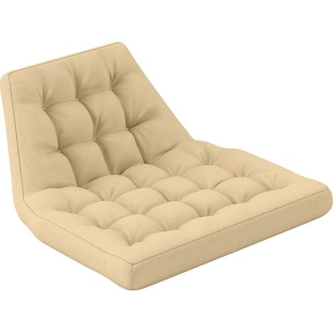 Coussin d'assise 120 x 100 cm avec dossier épaisseur 8 cm résistant à l'eau, parfait pour fauteuils à bascule et paniers suspendus