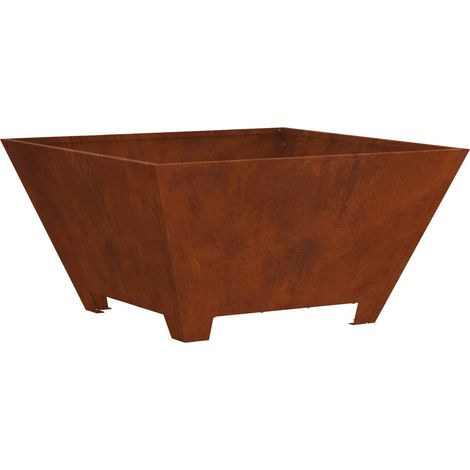 Braise Marron 60 x 60 x 30 cm Acier Corten