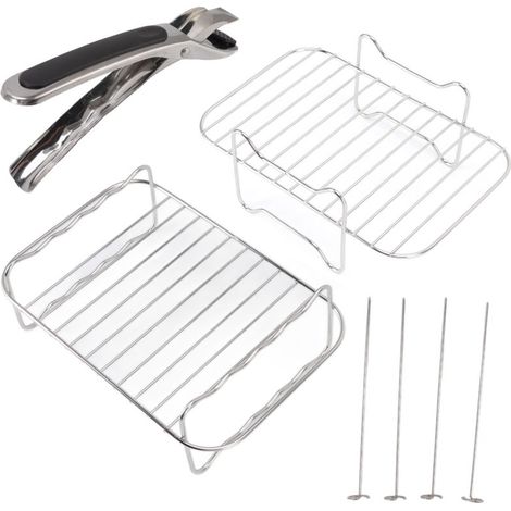 Grille Pour Friteuse - Acier Inoxydable 304 - Compatible Avec Friteuses Double Panier - Lot De 1 (1/5)
