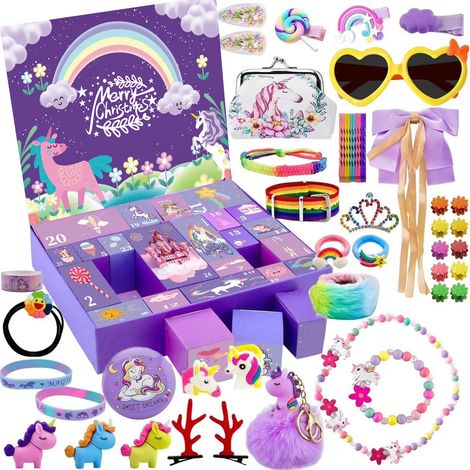 Calendrier de l'Avent licorne 24 trous