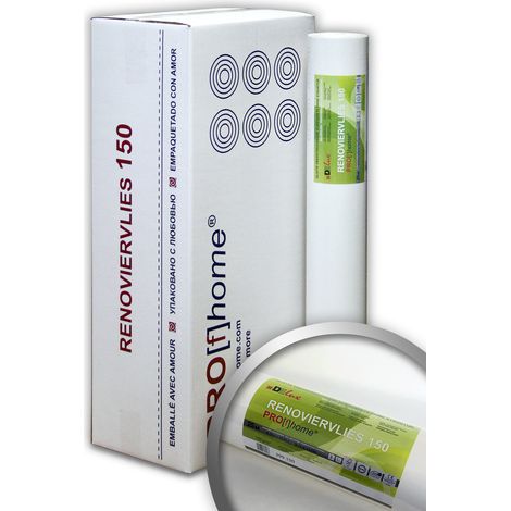 Wall liner non-woven lining paper 150 g Profhome 399-150 smooth surface for painting 6 rolls 1210 sq ft (112.50 sqm)