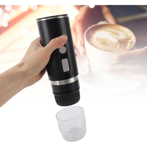 Tragbare, automatische elektrische Kaffeemaschine mit Heizfunktion, 15 Bar Druck, kompatibel mit Kaffeekapseln, ideal für Reisen, Camping und Zuhause, ABS, 688 g, 5 V, 90 W/10 W, USB- und Kfz-Kabel (1/5)