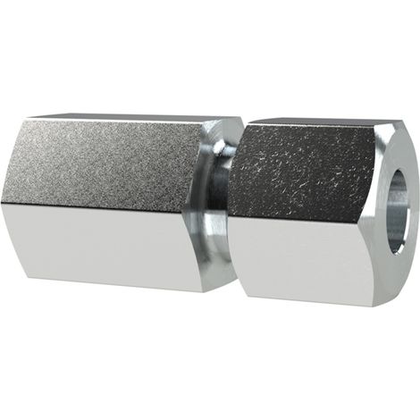 Riegler Ger. Aufschraubversch., G 1/4 i., Rohr-AØ 6, Stahl verzinkt (1/3)