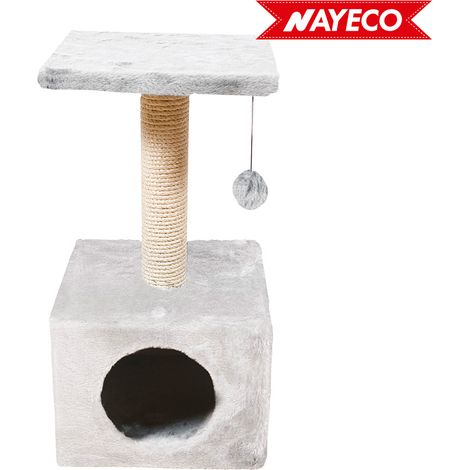 Graffiatoio Savanna town grigio chiaro 60x30x30cm nayeco
