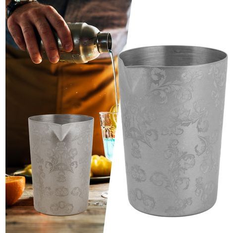 Stainless steel cocktail mixing glass, pitcher and bar shaker (1/5)