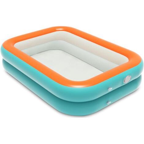 Piscine Enfant,Piscine Gonflable Carré,Pataugeoire Piscine Bebe,Extérieur Été Pataugeoire pour Famille Jardin,Gonflable Jouets Aquatiques pour Enfants Intérieur et Extérieur (1/5)