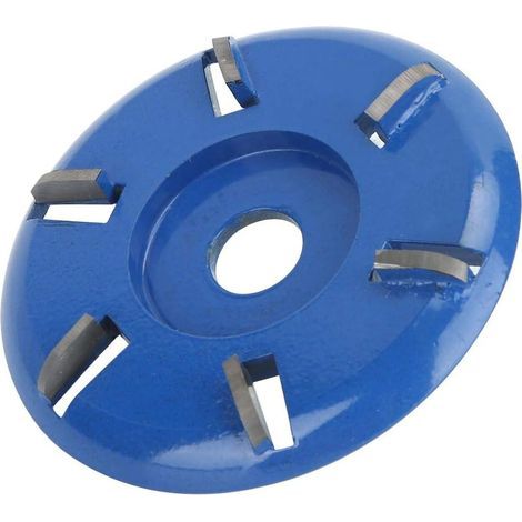 Disque de coupe de bois, meuleuse d'angle de dissolvant de souche disque de sculpture sur bois 6 dents tronçonneuse fraise outils de lame de travail du bois (1/5)