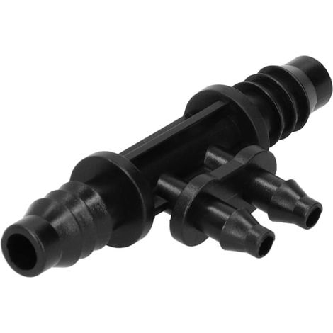 10-piece 4-way irrigation fitting kit, watering tools for greenhouses, vegetable gardens, flower pots, and garden hoses. - AquaForge (1/5)