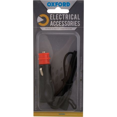 Cavo per auto Oxford da 12 V, 0,5 m, per presa accendisigari (USA/SAE).