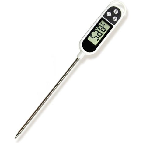 Thermometre Electronique - Sonde Acier Inoxydable - Précision ±1 °C - Lecture en 2-3 Secondes - Usage Cuisine et Aliments - 1 Pièce (1/5)