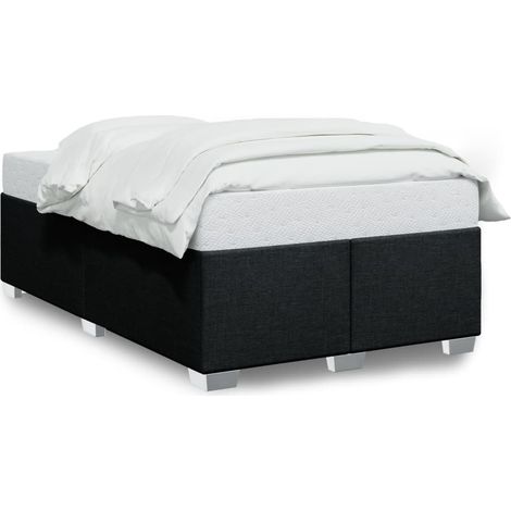 Materasso per letto - Giroletto senza Materasso Nero 120x200 cm Tessuto (1/5)