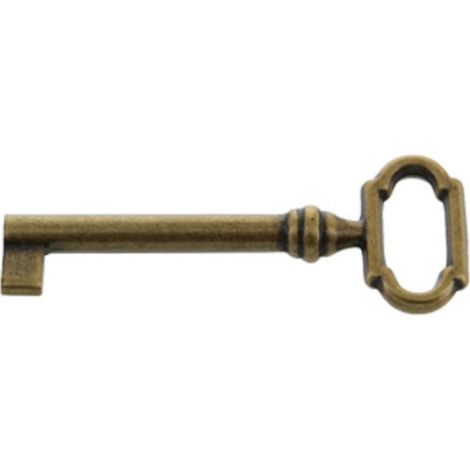 Q.TA'. 25 CHIAVE PER MOBILI 33727 27X69 MM OTTONE FLORENCE (1/3)
