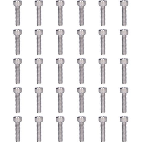 30 Vis à tête cylindrique M5 A2-70 en métal pour assemblage et réparation, Kit de 30 pièces M5x20 (1/5)