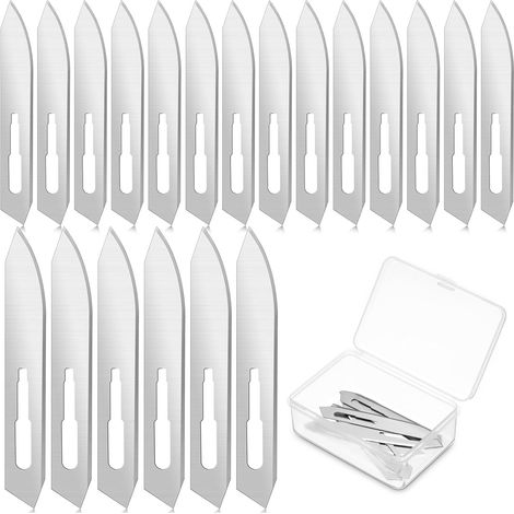 48 lames de rechange en acier inoxydable n° 60 (1/5)