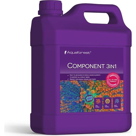 Aquaforest Componente 3 en 1 macro y microelementos para acuarios marinos 1000 ml