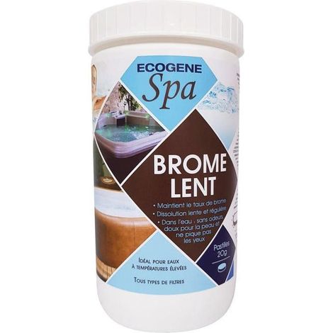 Désinfectant pour spa - ECOGENE - Brome en pastille 20g - 1kg - Non irritant - Dissolution rapide