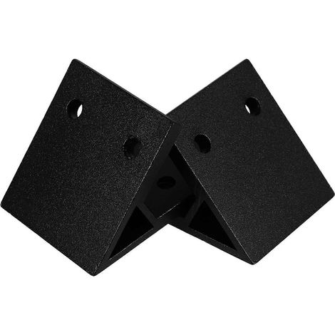 Set aus 2 robusten Aluminium-Befestigungswinkeln aus Aluminiumlegierung für Möbel und Regale. Einfache Montage. (1/5)
