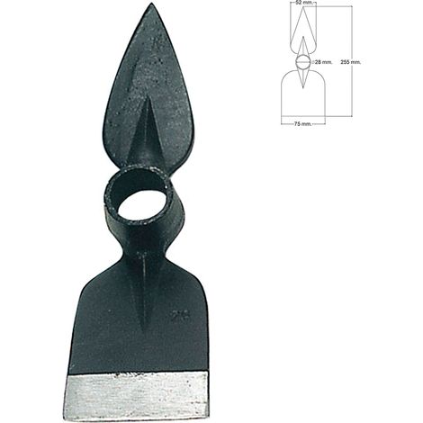 Hache forgée sans manche 218 / 600 grammes