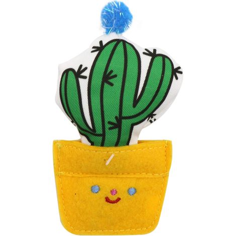 Jouet Interactif Jeu de Chasse Jaune Jouet pour Chat Cactus 6 cm (1/5)
