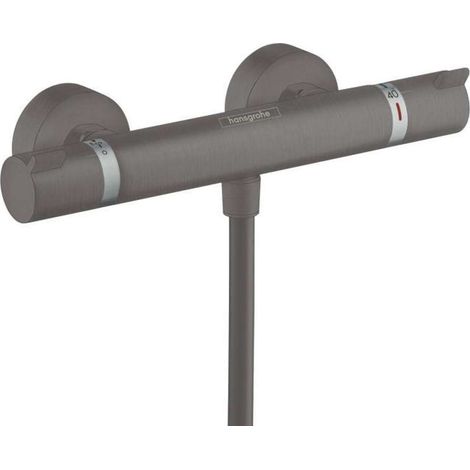 Hansgrohe Ecostat Comfort - Miscelatore doccia termostatico, cromo nero spazzolato 13116340 (1/3)