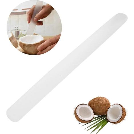 1 raspador de pulpa de coco blanco, abridor de coco, herramientas suaves y flexibles para amantes del coco, utensilios de cocina y aparatos para amantes del coco, melón (1/5)