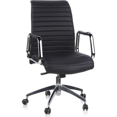 Bürostuhl / Chefsessel ASPERA 10  Nappaleder schwarz hjh OFFICE