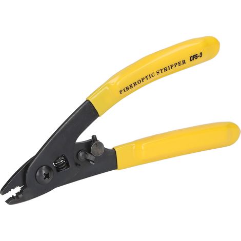 Pince à dénuder les fibres optiques à trois trous, antidérapante, ergonomique et conçue pour faciliter le dénudage. (1/5)